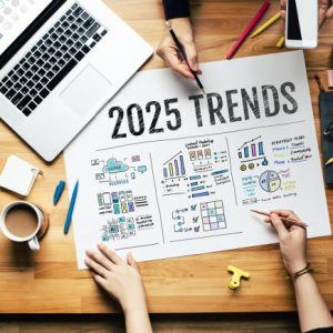 2025 Trend.business creativity and idea design.online marketing and strategy concepts